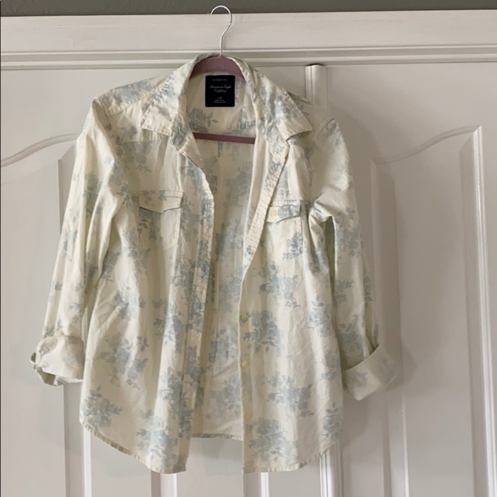 Button up floral shirt